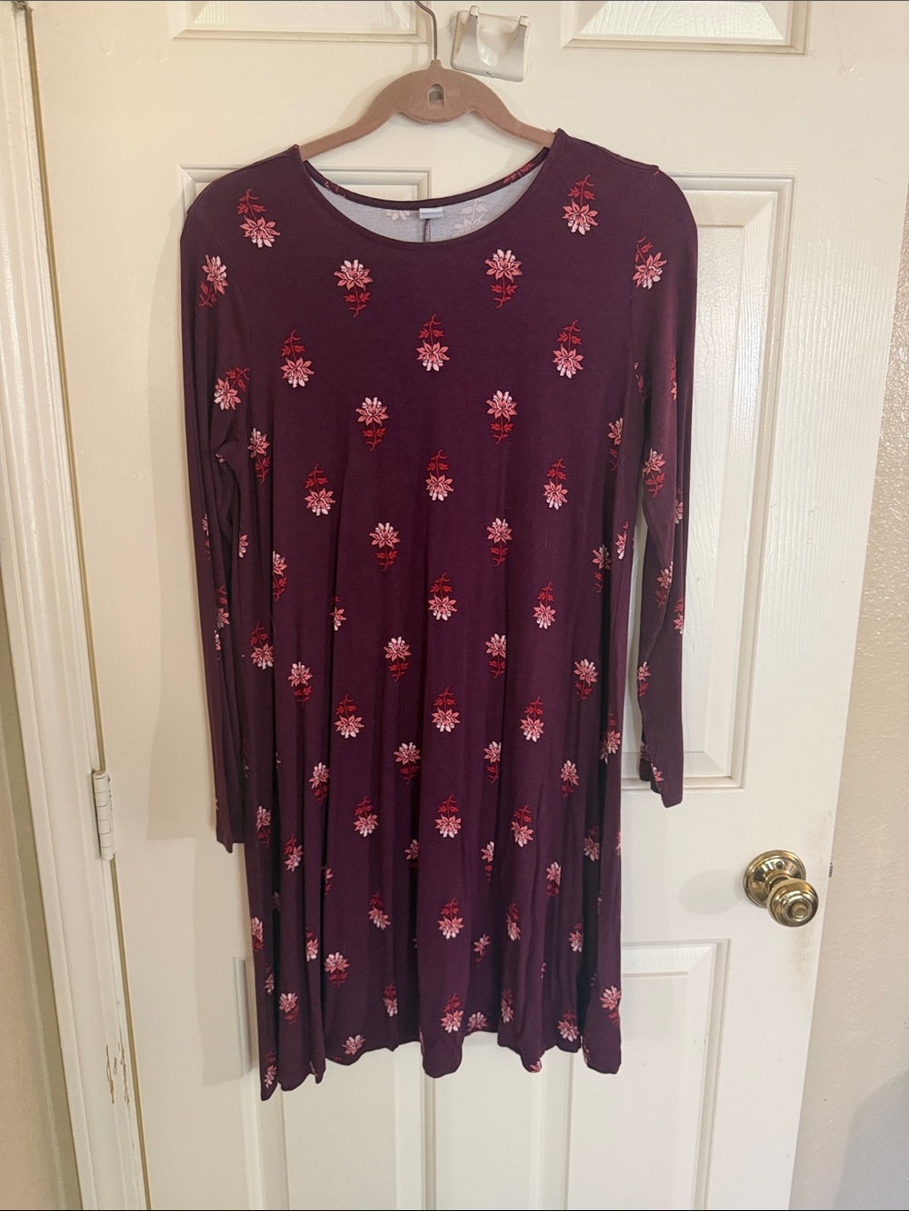Old Navy Long Sleeve Floral Swing Dress